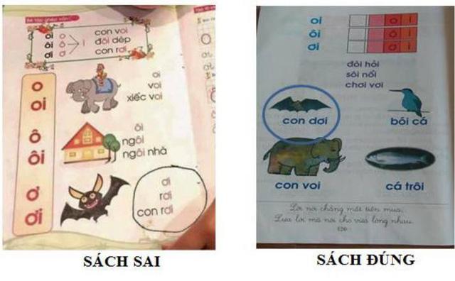 Tài liệu Tiếng Việt lớp 1 - Công nghệ Giáo dục không có từ “con dơi” hoặc “con rơi” như cộng đồng mạng phản ánh. Nội dung in sai “con dơi” thành “con rơi” được in trong cuốn “Luyện nét”, không phải do Bộ Giáo dục & Đào tạo phát hành.